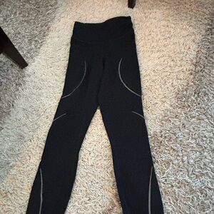 lululemon athletica Black Leggings with Gray Accents